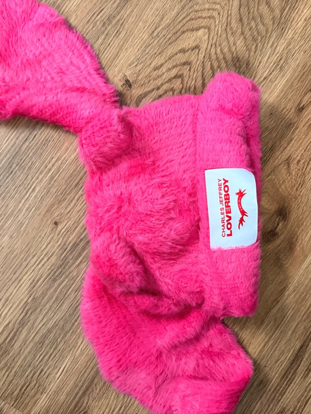 Lover boy Kids Pink Fuzzy Ear Headband by Charles & Jeffrey Loverboy